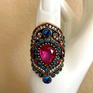 NEW PEACOCK STYLE COCKTAIL Ring LAST ONE!!!!